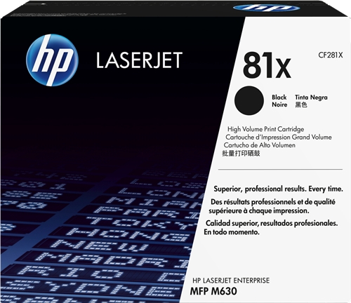 HP CF281X Negro Cartucho de Toner Original - 81X