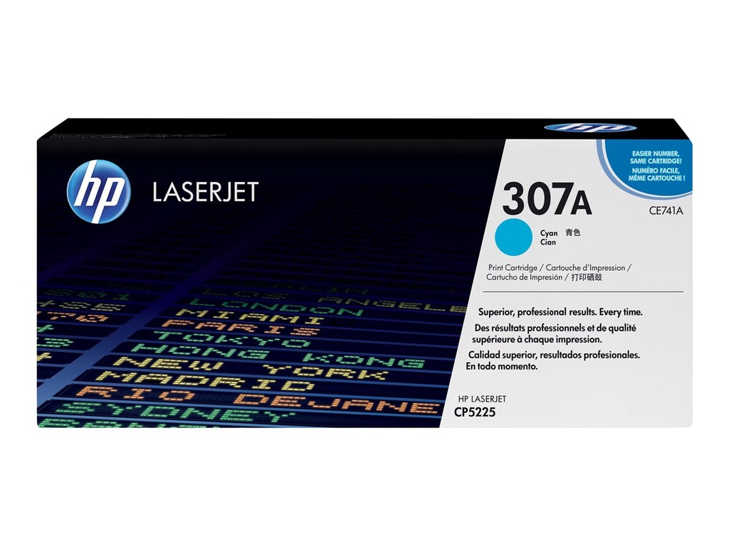 HP CE741A Cyan Cartucho de Toner Original - 307A