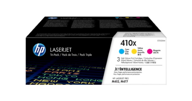 HP CF411X/CF412X/CF413X Pack de 3 Cartuchos de Toner Originales - 410X