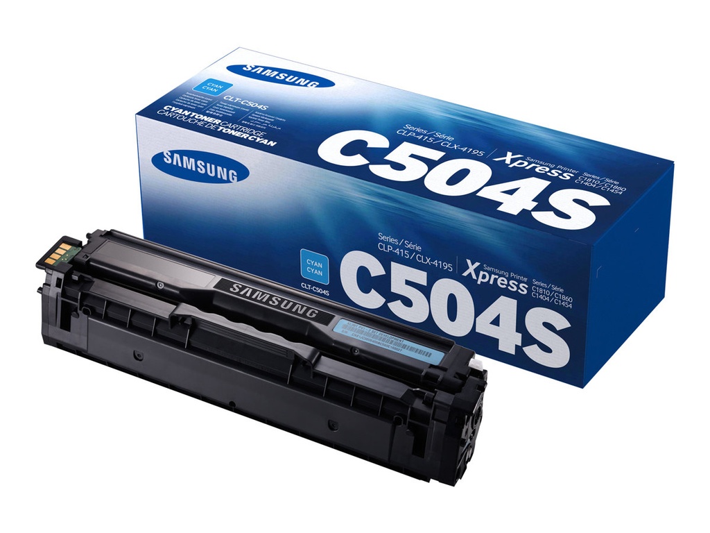 Samsung CLP415/CLX4195 Cyan Cartucho de Toner Original - CLT-C504S/SU025A