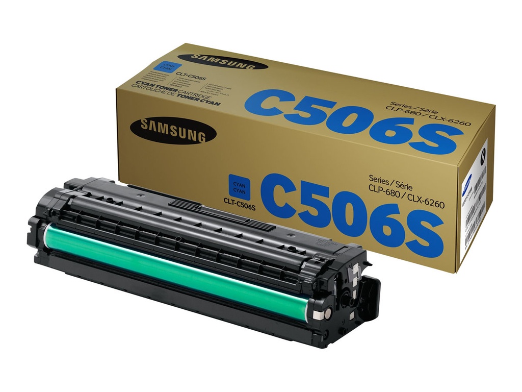 Samsung CLP680/CLX6260 Cyan Cartucho de Toner Original - CLT-C506S/SU047A