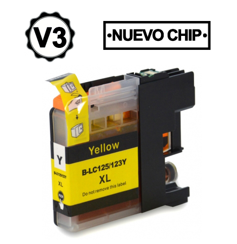 Brother LC125XL Amarillo Cartuchos de Tinta Generico - Reemplaza LC125XLY