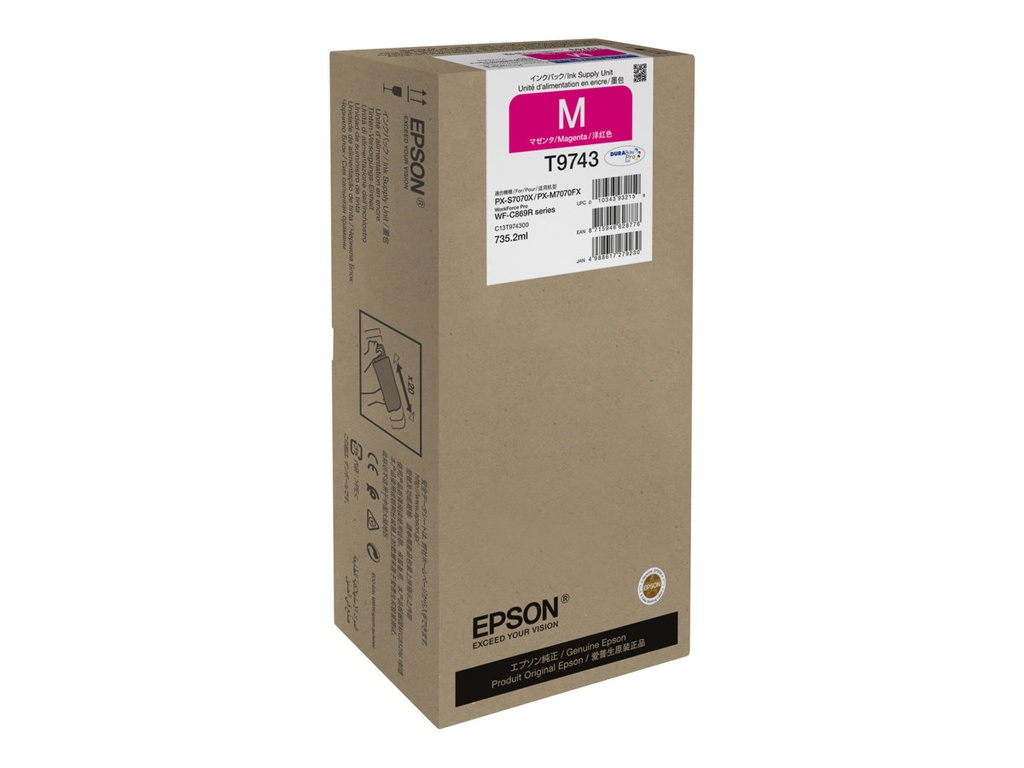 Epson T9743 Magenta Cartucho de Tinta Original - C13T974300