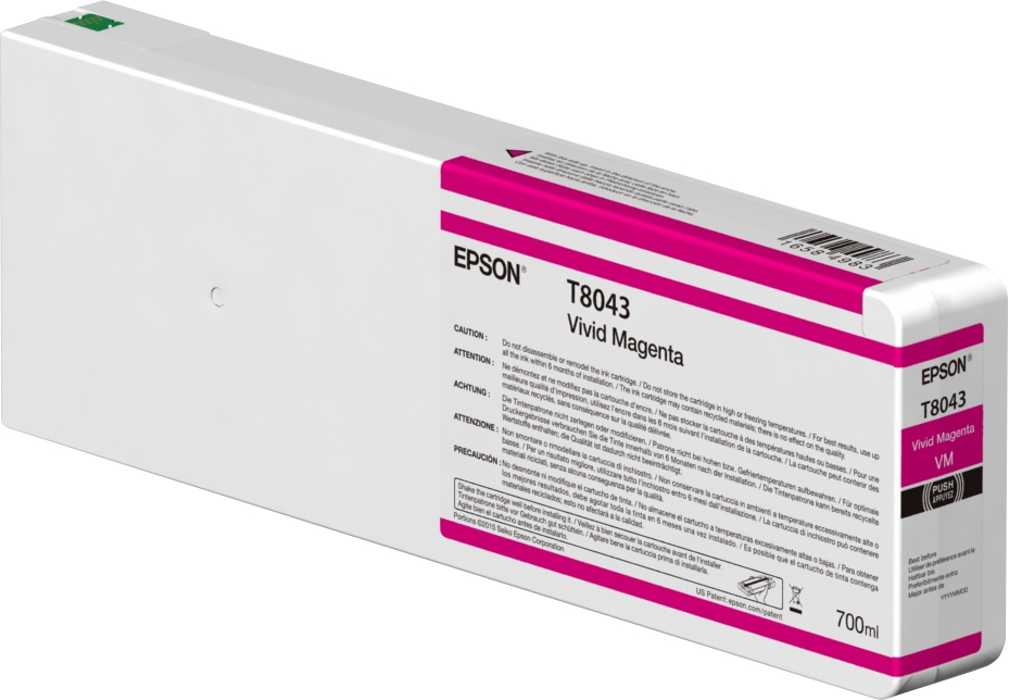 Epson T8043 Magenta Vivido Cartucho de Tinta Original - C13T804300