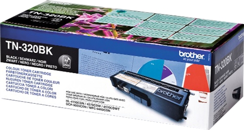 Brother TN320 Negro Cartucho de Toner Original - TN320BK