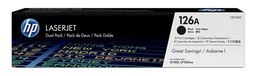 [CE310AD] HP CE310A Negro Pack de 2 Cartuchos de Toner Originales - 126A