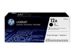 [Q2612AD] HP Q2612A Negro Pack de 2 Cartuchos de Toner Originales - 12A