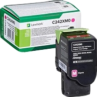 [C242XM0] Lexmark C2425/C2535/MC2425/MC2535/MC2640 Magenta Cartucho de Toner Original - C242XM0