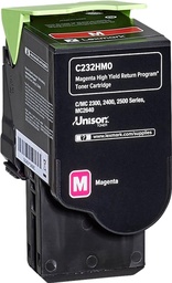 [C232HM0] Lexmark C2325/C2425/C2535/MC2325/MC2425/MC2535/MC2640 Magenta Cartucho de Toner Original - C232HM0