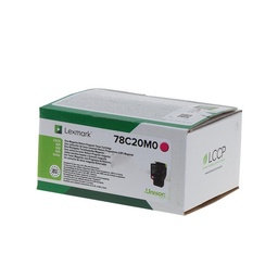 [78C20M0] Lexmark CS421/CS521/CS622/CX421/CX522/CX622/CX625 Magenta Cartucho de Toner Original - 78C20M0