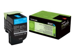 [80C20C0] Lexmark CX310/CX410/CX510 Cyan Cartucho de Toner Original - 80C20C0/802C