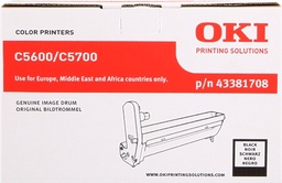 [43381708.0] OKI C5600/C5700 Negro Tambor de Imagen Original - 43381708 (Drum)
