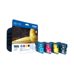 [LC1100VALBP] Brother LC1100 Pack de 4 Cartuchos de Tinta Originales - LC1100VALBP