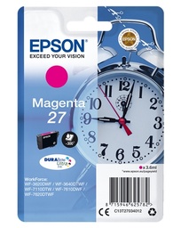 [C13T27034012] Epson T2703 (27) Magenta Cartucho de Tinta Original - C13T27034012