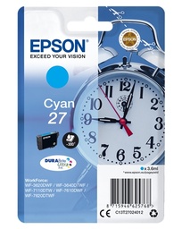 [C13T27024012] Epson T2702 (27) Cyan Cartucho de Tinta Original - C13T27024012