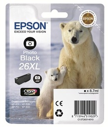 [C13T26314012] Epson T2631 (26XL) Negro Photo Cartucho de Tinta Original - C13T26314012