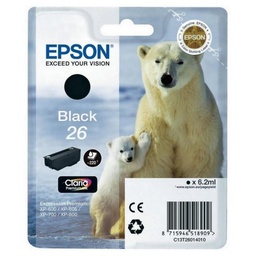 [C13T26014012] Epson T2601 (26) Negro Cartucho de Tinta Original - C13T26014012