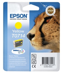 [C13T07144012] Epson T0714 Amarillo Cartucho de Tinta Original - C13T07144012