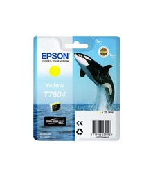 [C13T76044010] Epson T7604 Amarillo Cartucho de Tinta Original - C13T76044010