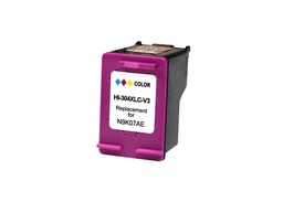 [HI-304XLC-V3] HP 304XL Color Cartucho de Tinta Remanufacturado - Muestra Nivel de Tinta - Reemplaza N9K07AE/N9K05AE
