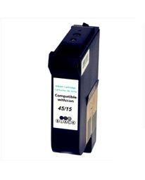 [HI-45-UNIV] HP 45/15 Negro Cartucho de Tinta Pigmentada Generico - Reemplaza 51645AE/C6615DE