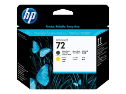 [C9384A] HP 72 Cabezal de Impresion Original - Negro Mate y Amarillo - C9384A