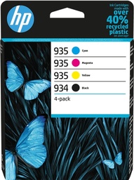 [6ZC72AE] HP 934 + 935 Pack de 4 Cartuchos de Tinta Originales - 6ZC72AE