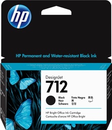 [3ED70A] HP 712 Negro Cartucho de Tinta Original - 3ED70A