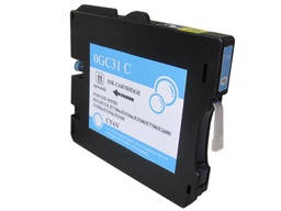 [RI-GC31CY(PG)] Ricoh GC31C Cyan Cartucho de Tinta Pigmentada Generico - Reemplaza 405689/405702