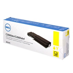 [593-BBBR] Dell C2660DN/C2665DNF Amarillo Cartucho de Toner Original - 593-BBBR/2K1VC/YR3W3